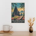 thumbnail image 3 of Prambanan Temple Pride of Java Vintage Travel Poster Retro Indonesia Hindu Monument Wall Art Print Print Poster, 3 of 8