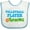 White and Blue, variant on Inktastic Volleyball Player Kids Boys or Girls Baby Bib