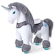 thumbnail image 1 of Monta a caballo, poni con forma de unicornio gris, modelo Y avanzado, 1 of 8