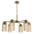 thumbnail image 2 of Hunter - Beverly Glen 6-light Luxe Gold, Large Chandelier, Dimmable, Transitional Style, Dome Shaped, for Bedrooms, Dining, Living Rooms - 13230, 2 of 8