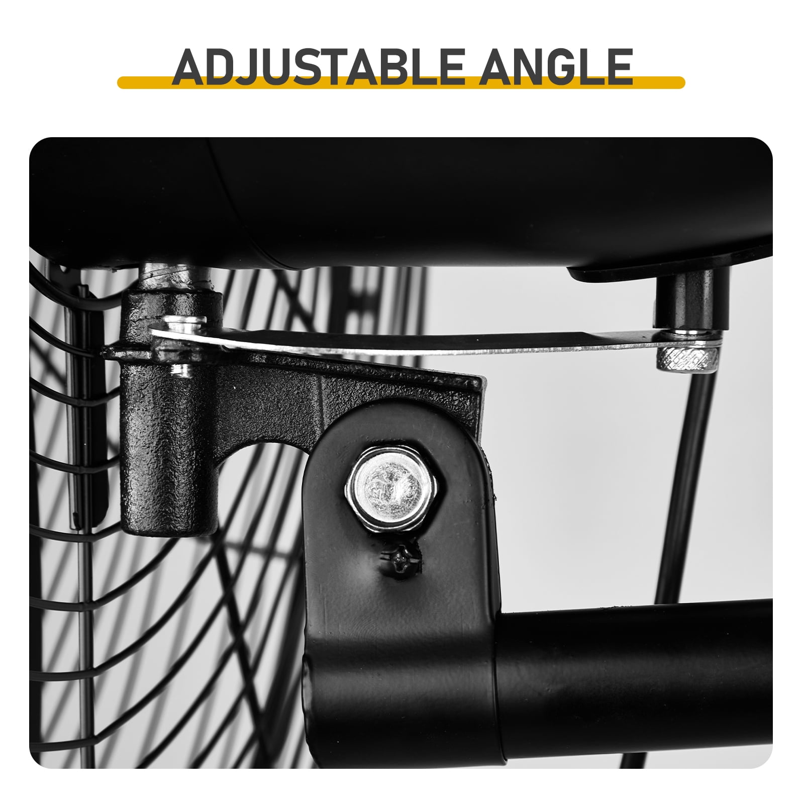 20in High Velocity Wall Mount Fan Oscillating,Industrial Fan with 4 Speed Ventilation, 100% BLDC Copper Motor, 4963CFM Heavy Duty Metal Fan for Outdoor Indoor Use