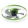 thumbnail image 5 of Bedroom Ceiling Fan with Lights, Low Profile Ceiling Fan Light with App & Remote Contorl, Flush Mount Fan Light with 5 Blades and 6 Wind Speeds for Bedroom Living Room (Green), 5 of 9