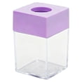 thumbnail image 3 of Magnetic Paper Clip Holder,Mini Clear Plastic Desk Organizer, Square Paper Clip Dispenser, Colorful Top Magnet Paperclip Storage, Office Desk Accessory for Push Pins, Cute Stationery Organizer, 3 of 5