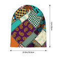 thumbnail image 5 of DouZhe Beanie Hats for Men and Women, Retro Mughal Ethnic Style Floral Patterns Adult Unisex Knit Hat Winter Warm Skull Cap, 5 of 7
