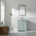 thumbnail image 2 of Vinnova Lorna 30" Carrara Stone Top Single Vanity with Mirror in Finnish Green, 2 of 8