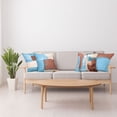 thumbnail image 5 of Ambesonne Throw Pillow Cover 4 Pack, , 24", Rust Sky Blue Beige, 5 of 7
