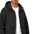 thumbnail image 6 of Amzcrzy Men's Lightweight Upf Long Sleeve Sun Protection Men Hooded Jacket Waterproof Windbreaker Jackets with Pockets Outdoor Zip up for Hiking Running Travel Black XXXL, 6 of 9