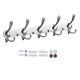 thumbnail image 2 of Perchero largo de pared TUNC con 5 ganchos triples plateado, 2 of 5