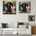 thumbnail image 4 of Designart Dachshund Doing The Laundry II Canvas Wall Art, 4 of 5