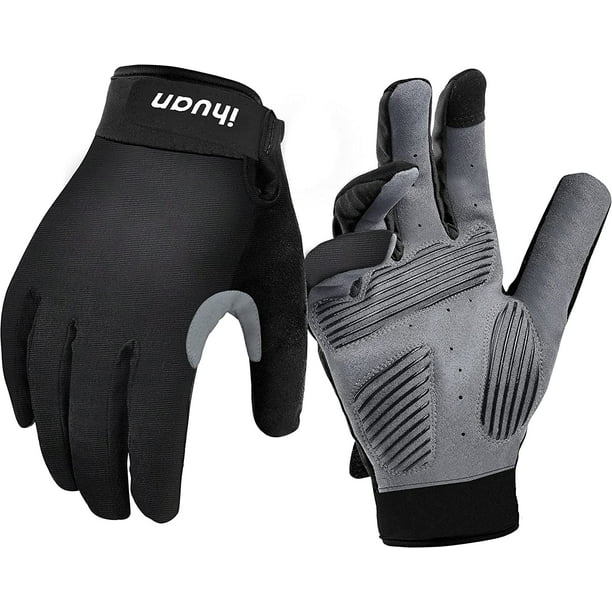 ihuan Workout gloves for Men Full Finger Weight Lifting gloves