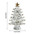 thumbnail image 3 of Glass Christmas Tree Festival Home Party Ornaments Xmas Decoration Gold 6.6X4.2cm, 3 of 5
