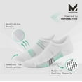 thumbnail image 2 of MISSION Performance Heel Tab Socks Ventilated Heat Release, Unixex, 2 Pair, White, 2 of 6