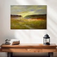 thumbnail image 2 of Elephant Stock Light Across The Meadow I Wall Art - Horizontal Canvas Wall Art - Living Room Wall Decor - Abstract Canvas - Brown And Green Decor By Sheila Finch - 24" x 16", 2 of 8