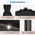 thumbnail image 6 of CHYVARY 6.5x6.5Ft LED Patio Market Umbrella Outdoor Weather-Resistant Frame Table Umbrella for Poolside, Deck and Yard,Black, 6 of 9
