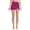 Bright Magenta Shine, variant on Women's Chlorine Resistant Shine Twist Front Mini Swim Cover-up Skirt
