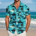 thumbnail image 3 of ZHANGDER Men's Hawaiian Shirt Short Sleeve Button Down Shirt Summer Tropical Beach Vacation Shirts, 3 of 7