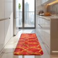 thumbnail image 4 of Red Yellow Checkered Pattern Kitchen Rug Mat,Kitchen Runner Rugs Non Skid Washable,Decorative Kitchen Floor Mats for Kitchen,Sink,Laundry,17"x47.2", 4 of 7