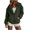 Army Green, variant on Qiopertar Women's Waterproof Jacket Hooded Zip Loose Oversized Casual Lightweight Outdoor Windbreaker Long Sleeve Solid Spring Summer Travel Coat, Army Green L