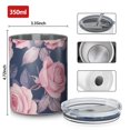 thumbnail image 4 of 12oz Coffee Tumblers Pioneer Flower Stainless Steel Vacuum Insulated Travel Tumbler Coffee Cups Mug with Lid and Straw with Cleaning Brush for Cold & Hot Drinks, 4 of 5