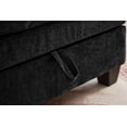 thumbnail image 6 of Modern Chaise Lounge Chair with Storage Ottoman, Chenille Upholstered Sofa Armchair for Living Room Bedroom Apartment, 6 of 12
