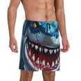 thumbnail image 2 of Fuzoiu Cartoon Cute Shark Print Pajama Shorts for Men, Men's Pajama Bottoms,Mens Lounge Sleepwear,Pajama Pants with Pocket-4X-Large, 2 of 6