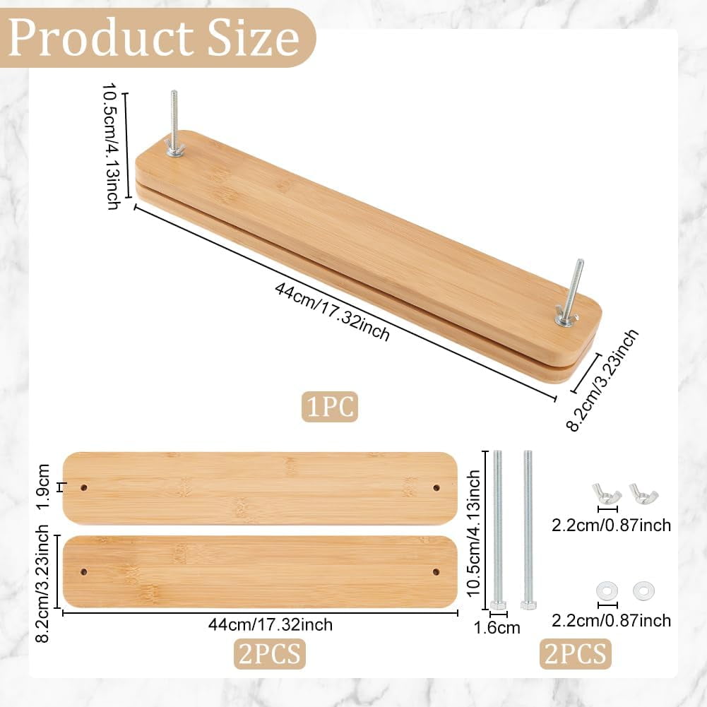 Wooden Book Press Tools for Bookbinding Rectangle Moccasin 295x200x102mm