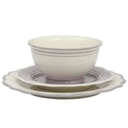 The Pioneer Woman Ainsley 12-Piece Ceramic Dinnerware Set, Iris