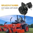 thumbnail image 3 of NATEFEMIN Ignition Switch and Key Set for Exmark Z Next Z Toro Z Master Timecutter Titan Zero-Turn Mowers 3 Position 5 Terminal, 3 of 9