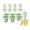 Green, variant on Baby Teething Ice Cube Mold,Silicone 6-Cavity Freezer Tray for Homemade Fruit Popsicles, Food-Grade Gum Soother, Easy-Release Reusable Ice Maker,Light Pink - 12X16cm