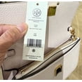 thumbnail image 7 of Tory Burch Women's Britten Pebble Chain Wallet Wristlet Crossbody Bag In Delicate PINK, 7 of 7