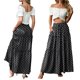 thumbnail image 4 of Falda larga Lepunuo para verano, cintura alta, fluida y con bolsillos, para mujer, 4 of 6