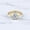 10K Rose Gold, variant on Emerald Cut Wedding Ring, Hidden Halo Gold Ring, 10k Solid Yellow Gold Ring