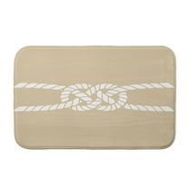 Simply Daisy 24" x 17" Plush Microfiber Taupe Carrick Bend Bath Mat