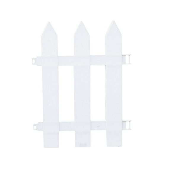 Durable PVC Garden Fence, Heavy Duty Plastic Fencing for Courtyard Rural Decor, Safe Outdoor Vegetable Garden Barrier with Smooth Edges