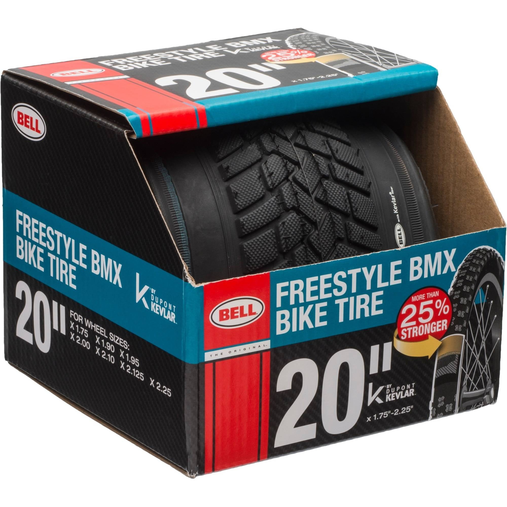 Bell Flat Defense Technology BMX Freestyle Bike Tire Black 20" x 1.75-2.25" 