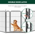 thumbnail image 6 of FXW Aster Dog Playpen Designed for Courtyard, RV Camping, 32" 16 Panels for Medium Dogs, Silver, 6 of 8