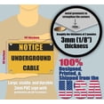 thumbnail image 2 of UNDERGROUND CABLE | Warning Notice Caution Danger 3mm PVC Sign, 2 of 4