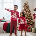 thumbnail image 5 of Matching Family Christmas Pullover Sweaters Long Sleeve Snowflake Crewneck Knitted Pullover Tops, 5 of 8