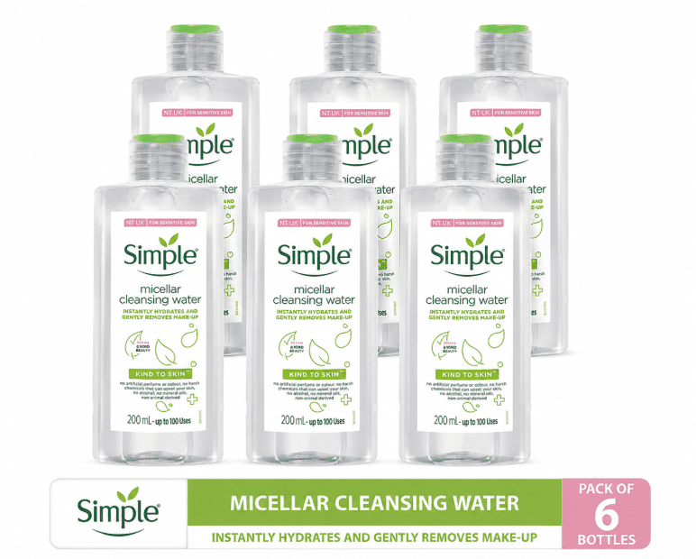 Simple Water Boost Micellar Cleansing Water, Hydrating for Dry & Sensitive Skin, 13.5 oz