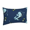thumbnail image 2 of Naloa Space Dinosaur Pillowcase, Throw Pillowcase, Wrinkle-Free, Stain-Resistant with Hidden Zipper for Bedroom Sofa - 20"x30", 2 of 9