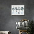thumbnail image 5 of Botanical Bathroom Wall Art Navy Blue Floral Pictures Wall Decor Bottles And Plants Canvas Prints Flower Painting Artwork Modern Home Decorations For Bathroom Kitchen Bedroom Framed 16"x12", 5 of 6