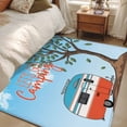 thumbnail image 4 of Let's Go Camping Area Rugs 2.7'x5', Washable Small Throw Rugs for Kitchen Bedroom, Modern Camper Van Trees Blue Sky Indoor Outdoor Rug Non-Slip Low Pile Carpet Runner Reversible Floor Mats, 4 of 8