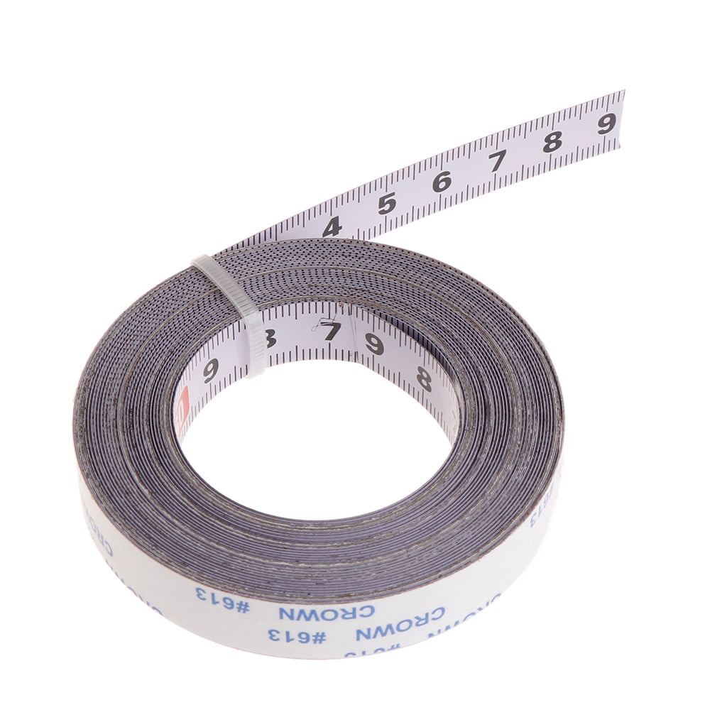 Self Adhesive Miter Saw Track Tape Measure Backing Metric Steel Ruler 