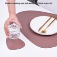 thumbnail image 3 of yingyy PU Placemat Waterproof Nonslip Place Mats Set Washable Wipeable Cup Mat Tableware Pad Kitchen Dining Restaurant Gray 45cm*37cm, 3 of 6