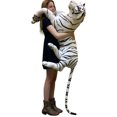 thumbnail image 2 of Giant Realistic Stuffed White Tiger 48 Inches Soft Extremely Realistic Big Plush Animal, 2 of 8