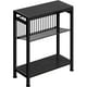 thumbnail image 1 of Mesa auxiliar Homedawn estrecha de 3 niveles con revistero negro, 1 of 9