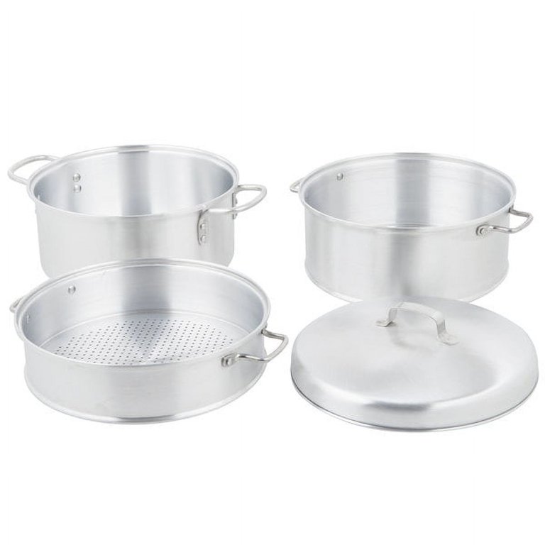 Vollrath 68125 Wear-Ever 5 Qt. 3-Tier Vegetable Steamer Set