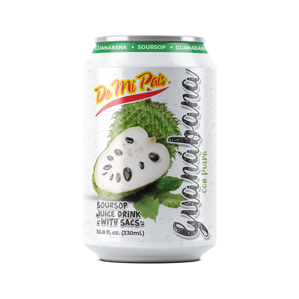 De Mi Pais Canned Soursop Fruit Juice 10.8 fl.oz / Jugo de Guanabana en