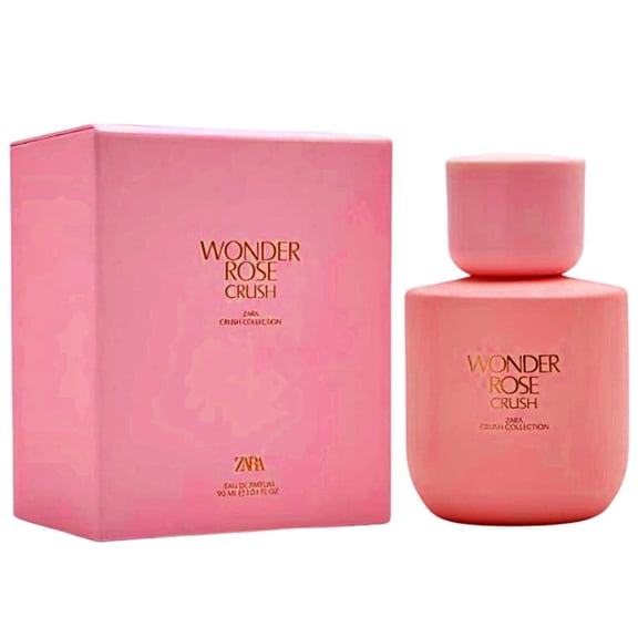 Zara Wonder Rose Crush Perfume for Women Bold and Radiant Fragrance in Signature Glass Bottle Inspired by the Original Wonder Rose Eau De Parfum 90 ML (3.04 FL OZ)