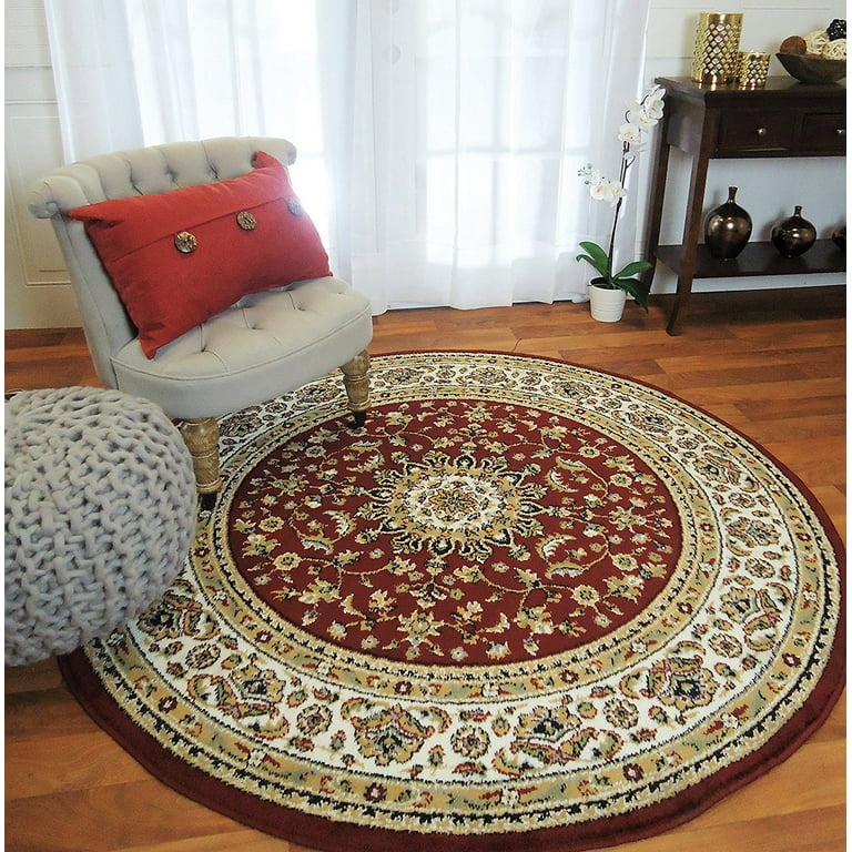 Round Rugs 6ft Clearance Red